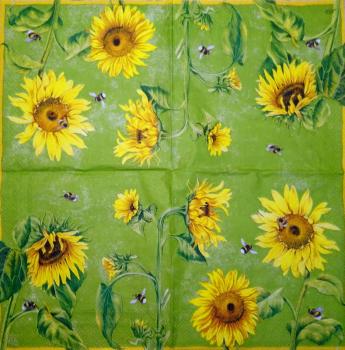 128 Sonnenblumen - 3-lagig - Ihr